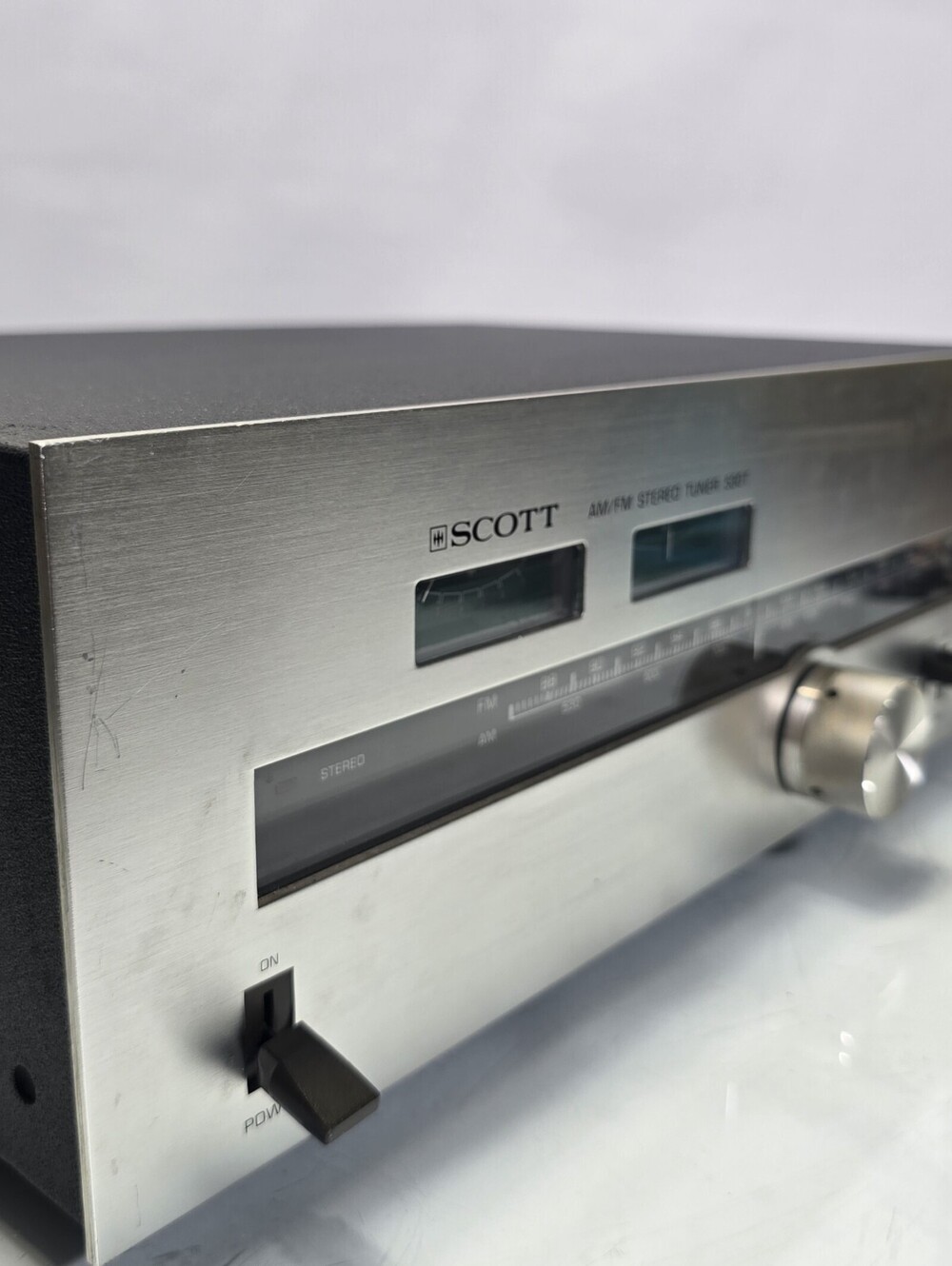 Vintage H.H. Scott 530T AM/FM Stereo Tuner Silver Face Tested Working Japan